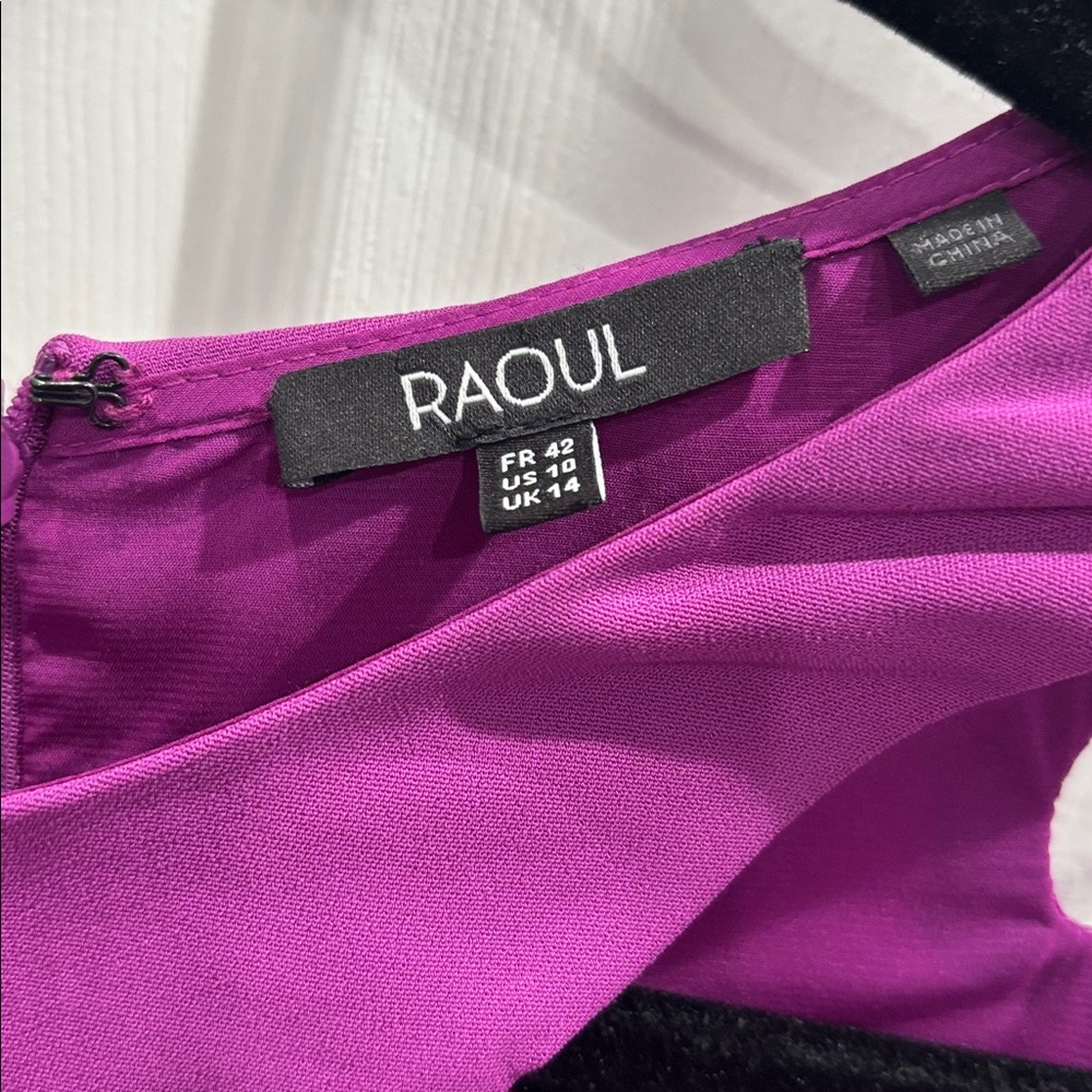 Raoul Purple Long Sleeve Dress - Picture 2 of 7